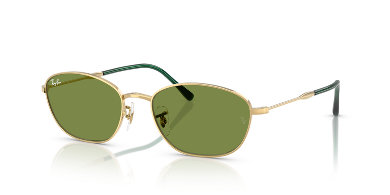 Ray-Ban RB3749 in Arista Gold / Green (001/4E) - Front View