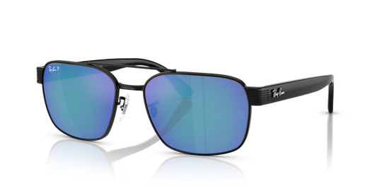 Ray-Ban RB3751CH - Black / Polarized+ Grey Mirror Blue (002/4L)