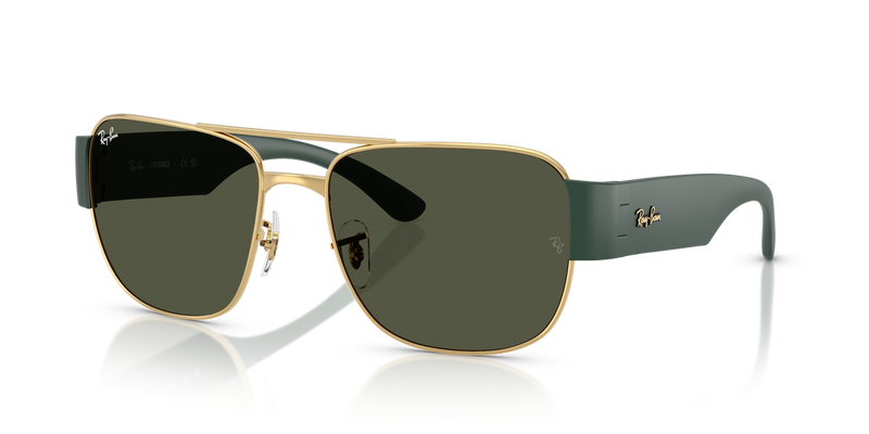 Ray-Ban RB3756 in Gold / Green (001/31) - Front View