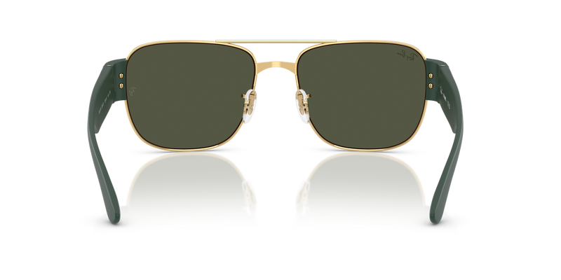 Ray-Ban RB3756 in Gold / Green (001/31) - Temple Detail