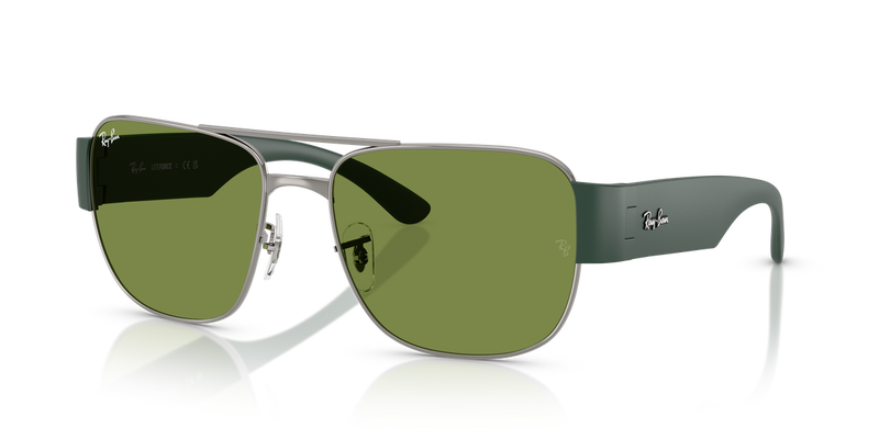 Ray-Ban RB3756 in Gunmetal / Green (004/4E) - Alternate View