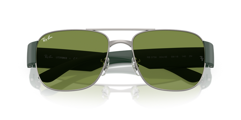 Ray-Ban RB3756 in Gunmetal / Green (004/4E) - Alternate View