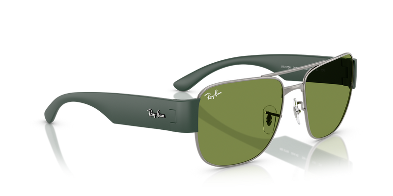 Ray-Ban RB3756 in Gunmetal / Green (004/4E) - Alternate View