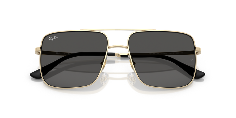 Ray-Ban ARI in Pale Gold - Side View