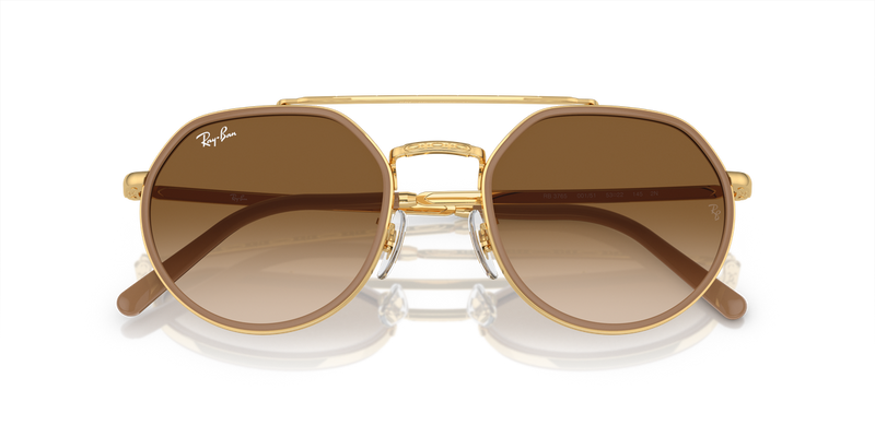 Ray-Ban RB3765 in Arista Gold / Light Brown (001/51) - Alternate View