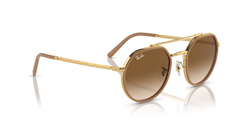 Ray-Ban RB3765 in Arista Gold / Light Brown (001/51) - Alternate View