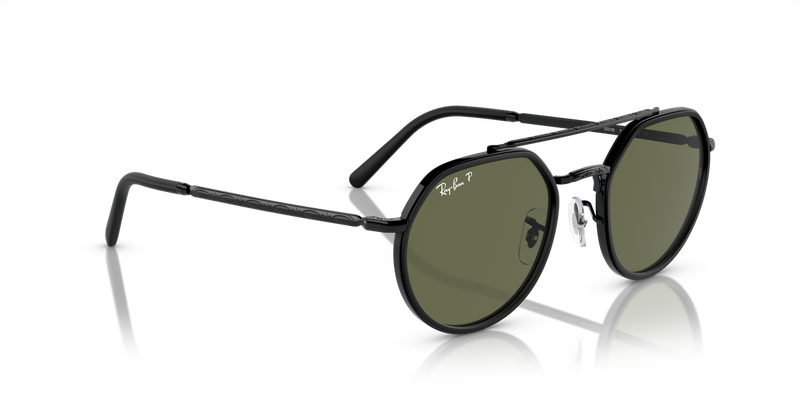 Ray-Ban RB3765 in Black / Green Polarized (002/58) - Alternate View
