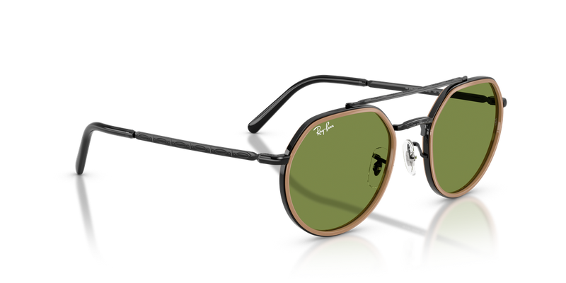 Ray-Ban RB3765 in Black / Green (92794E) - Alternate View