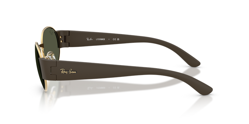 Ray-Ban RB3770 in Gold / Green (001/31) - Back View