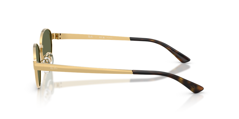 Ray-Ban RB3774D in Arista Gold / Dark Green Polarized (001/9A) - Back View