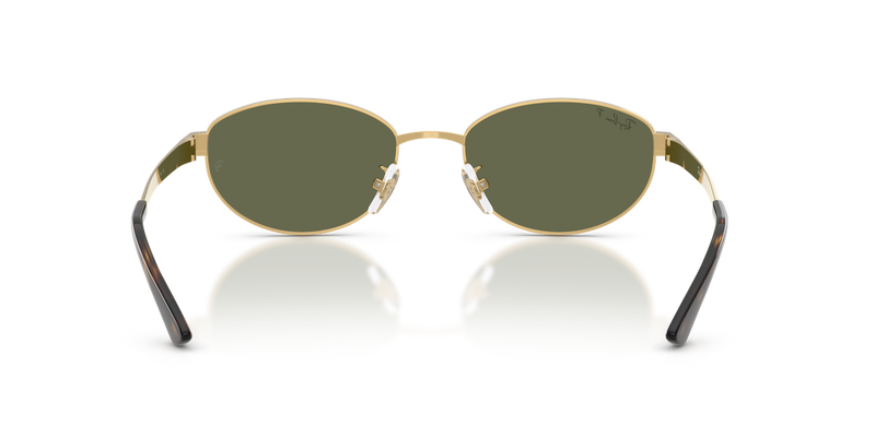 Ray-Ban RB3774D in Arista Gold / Dark Green Polarized (001/9A) - Temple Detail