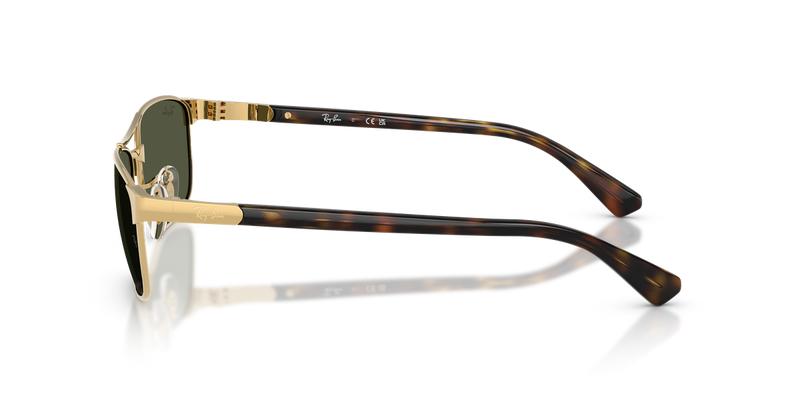 Ray-Ban RB3778 in Arista Gold / Green (001/31) - Back View