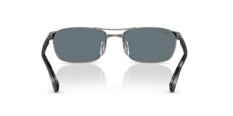 Ray-Ban RB3778 in Gunmetal / Dark Blue Polarized (004/3R) - Alternate View