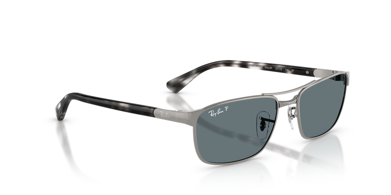 Ray-Ban RB3778 in Gunmetal / Dark Blue Polarized (004/3R) - Alternate View