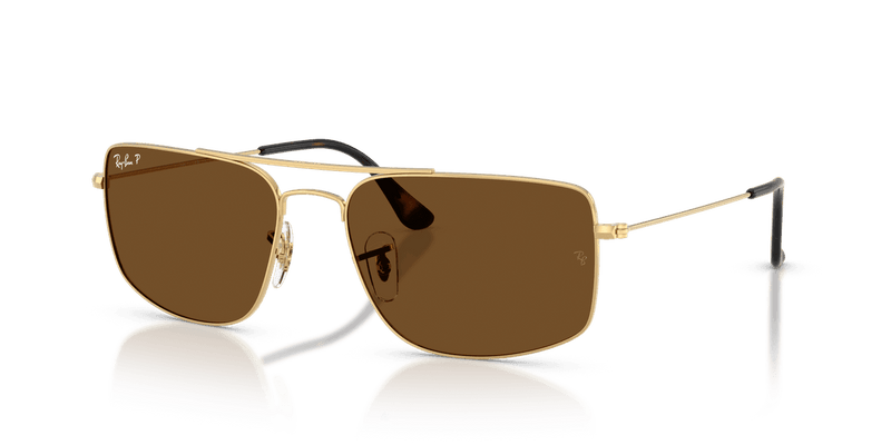 Ray-Ban EXPLORER 3 in Arista Gold / Polarized Brown (001/57) - Alternate View