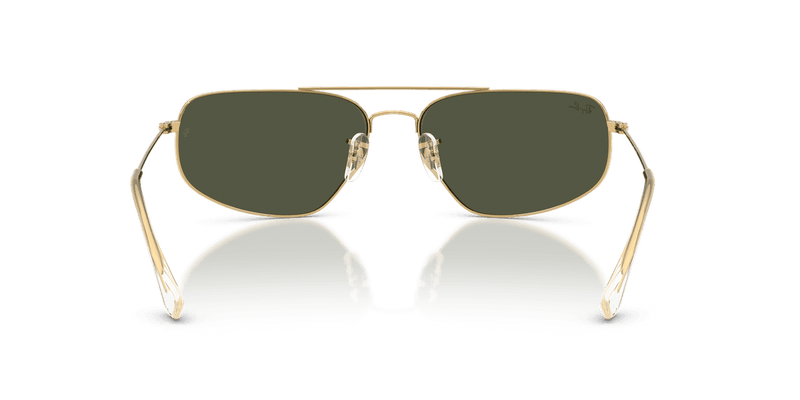 Ray-Ban RB3780 in Arista Gold / Green (001/31) - Back View