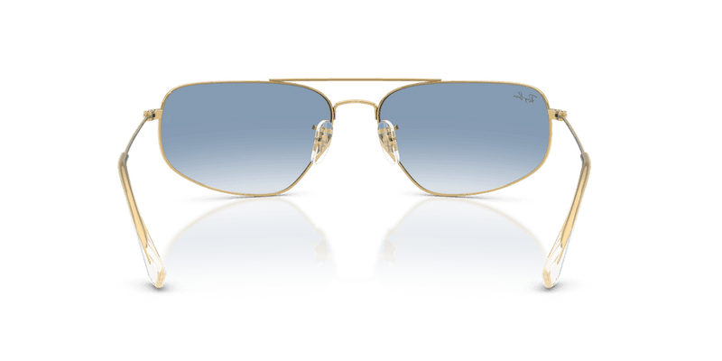 Ray-Ban RB3780 in Arista Gold / Clear Gradient Blue (001/3F) - Alternate View