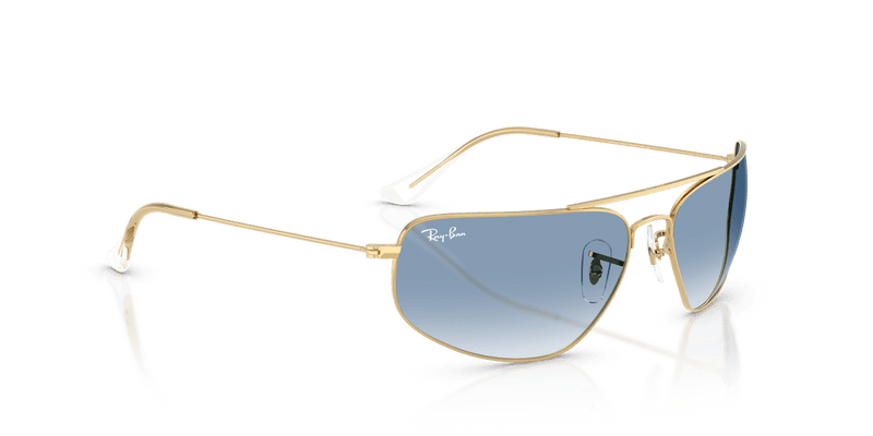 Ray-Ban RB3780 in Arista Gold / Clear Gradient Blue (001/3F) - Alternate View