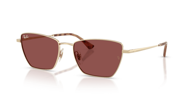 Ray-Ban RB3783 in Pale Gold / Dark Violet (921375) - Front View