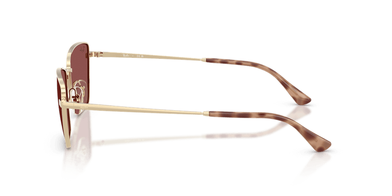 Ray-Ban RB3783 in Pale Gold / Dark Violet (921375) - Temple Detail