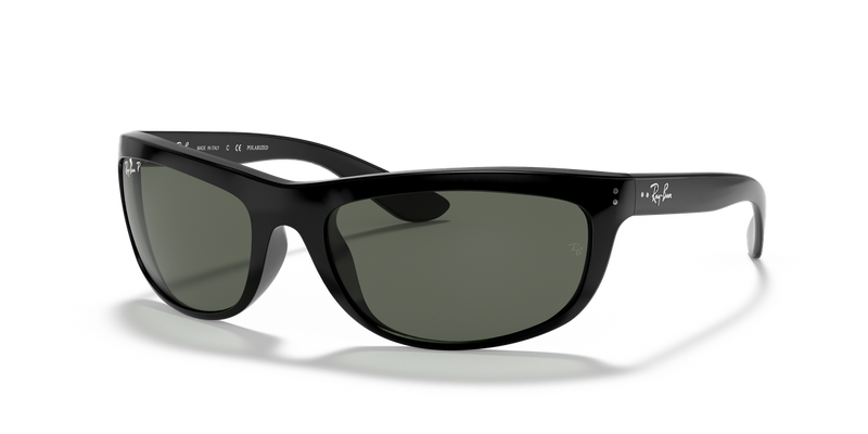 Ray-Ban BALORAMA in Black / G-15 Green Polarized (601/58) - Alternate View