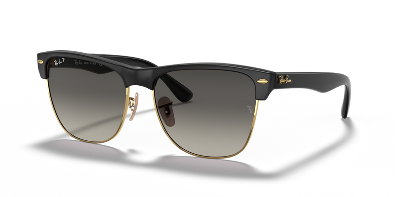 Ray-Ban CLUBMASTER OVERSIZED in Black / Grey Polarized (877/M3) - Alternate View