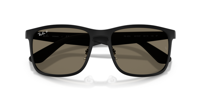 Ray-Ban RB4264 in Matte Black / Grey Polarized+ (601S87) - Alternate View