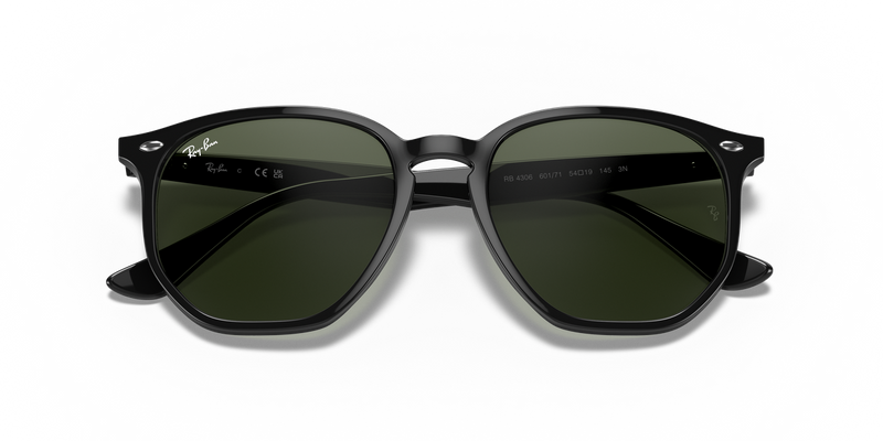 Ray-Ban RB4306 in Black / Dark Green (601/71) - Alternate View