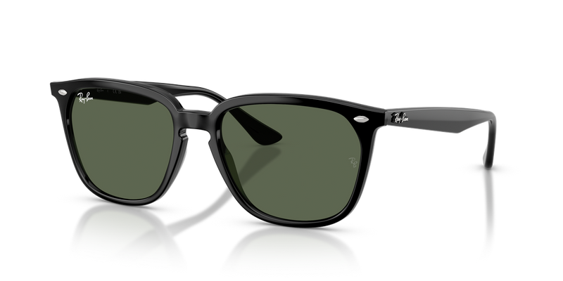 Ray-Ban RB4362 in Black / Green (601/71) - Front View