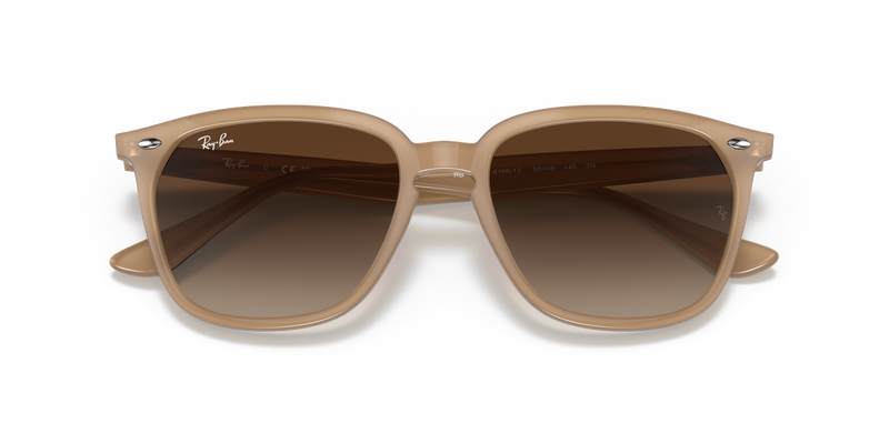 Ray-Ban RB4362 in Light Brown / Brown (616613) - Alternate View