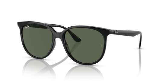 Ray-Ban RB4378F - Black / Dark Green (601/71)