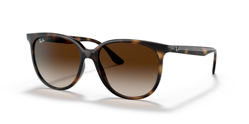 Ray-Ban RB4378 in Havana / Gradient Brown (710/13) - Front View