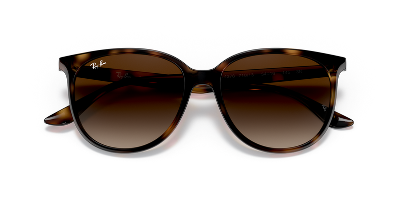 Ray-Ban RB4378 in Havana / Gradient Brown (710/13) - Side View