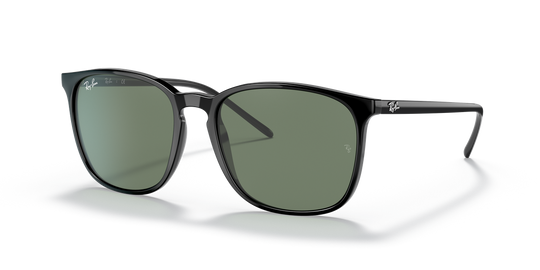 Ray-Ban RB4387F - Black / Green Classic (901/71)