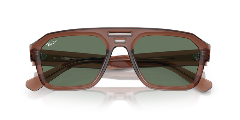 Ray-Ban CORRIGAN in Transparent Brown - Side View