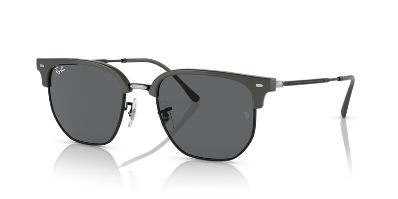 Ray-Ban NEW CLUBMASTER in Grey On Black - Alternate View