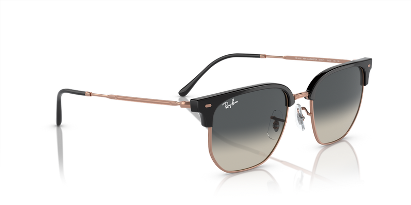 Ray-Ban NEW CLUBMASTER in Dark Grey On Rose Gold - Alternate View