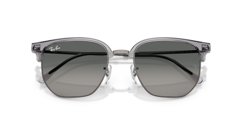 Ray-Ban NEW CLUBMASTER in Transparent Gray On Gunmetal - Alternate View