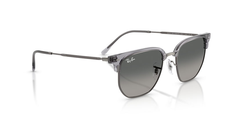 Ray-Ban NEW CLUBMASTER in Transparent Gray On Gunmetal - Alternate View
