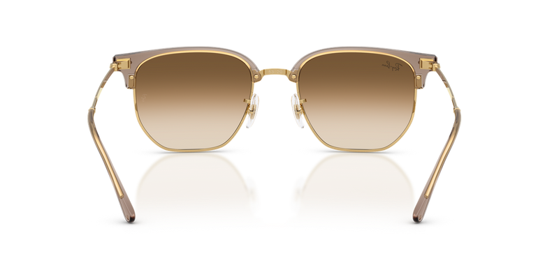 Ray-Ban NEW CLUBMASTER in Transparent Brown On Arista - Alternate View