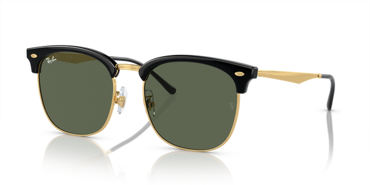 Ray-Ban RB4418D - Black On Gold / Dark Green (601/31)