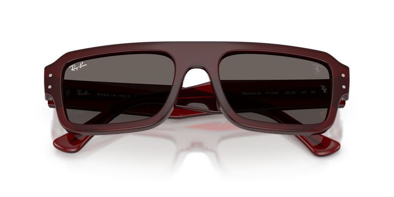 Ray-Ban RB4454M in Red Trasparent - Side View
