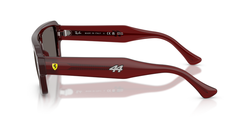 Ray-Ban RB4454M in Red Trasparent - Back View