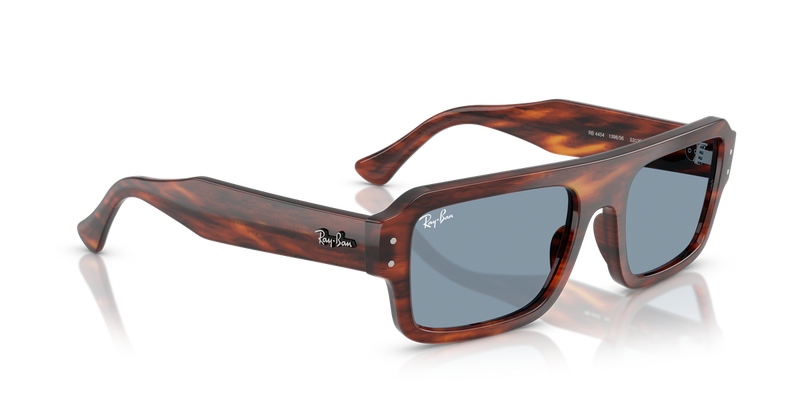 Ray-Ban FLACKO in Striped Havana / Blue (139856) - Alternate View