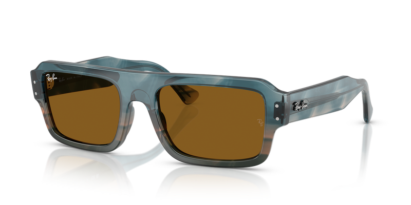 Ray-Ban FLACKO in Havana Blue / Brown (145333) - Alternate View