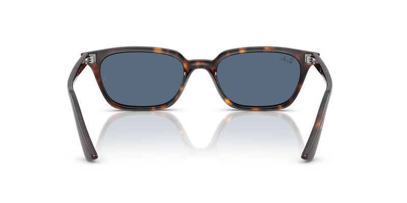 Ray-Ban ZAYA in Havana / Dark Blue (135980) - Temple Detail