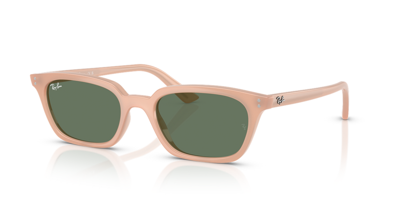 Ray-Ban ZAYA in Cloudy Natural Pink / Dark Green (681182) - Alternate View