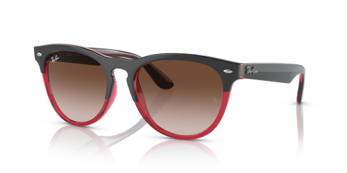 Grey On Transparent Red / Brown (663113)
