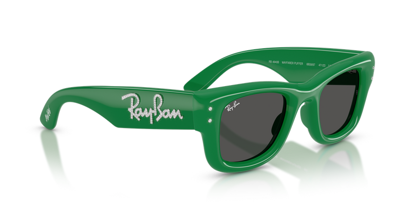 Ray-Ban WAYFARER PUFFER in Green & Strass - Alternate View