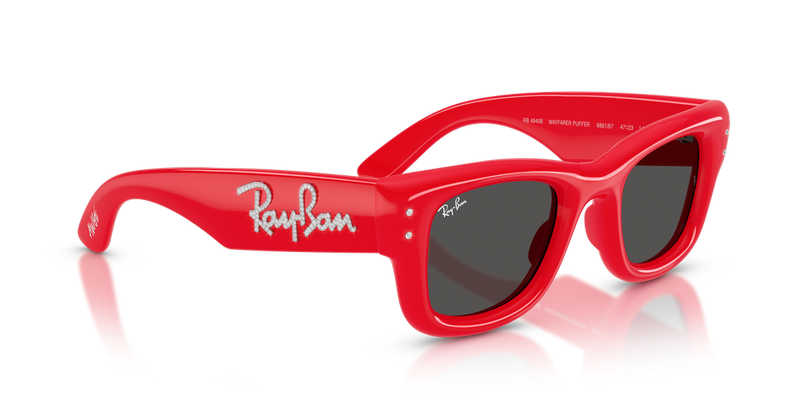 Ray-Ban WAYFARER PUFFER in Red & Strass - Alternate View